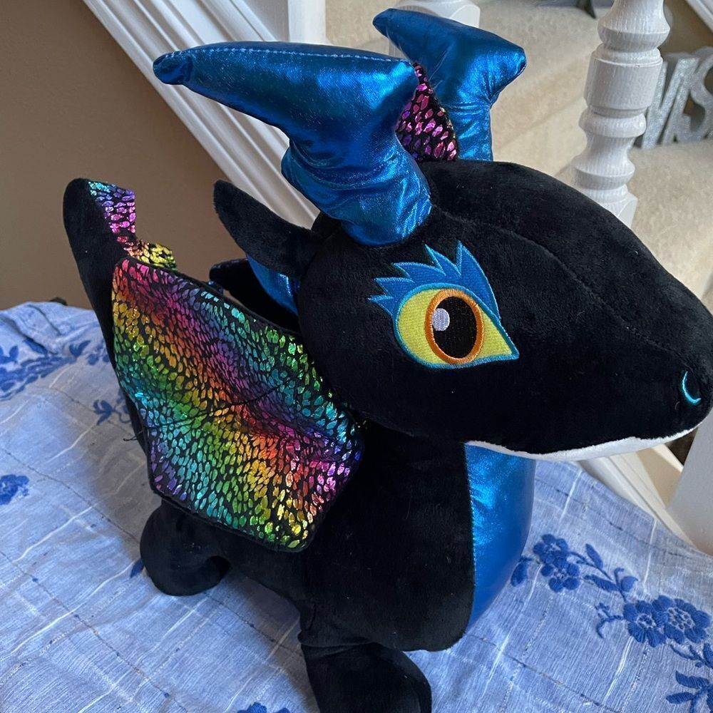 Redemption Black Rainbow Dragon Plush